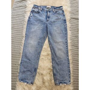 Abercrombie and Fitch The Mom Hi-Rise Acid Wash, Women's 8
